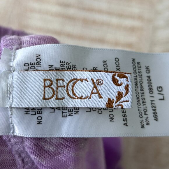 BECCA Beach Wrap Drape Cover-Up Strapless Mini Dress Purple size Large - Picture 5 of 9